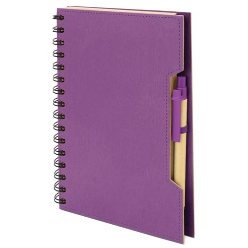 CUADERNO A5 CON BOLIGRAFO ECO "GREEN LIFE"