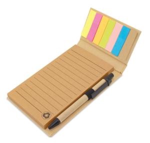 LIBRETA MARCADOR CON BOLIGRAFO DE SOBREMESA "ECOLIFE"